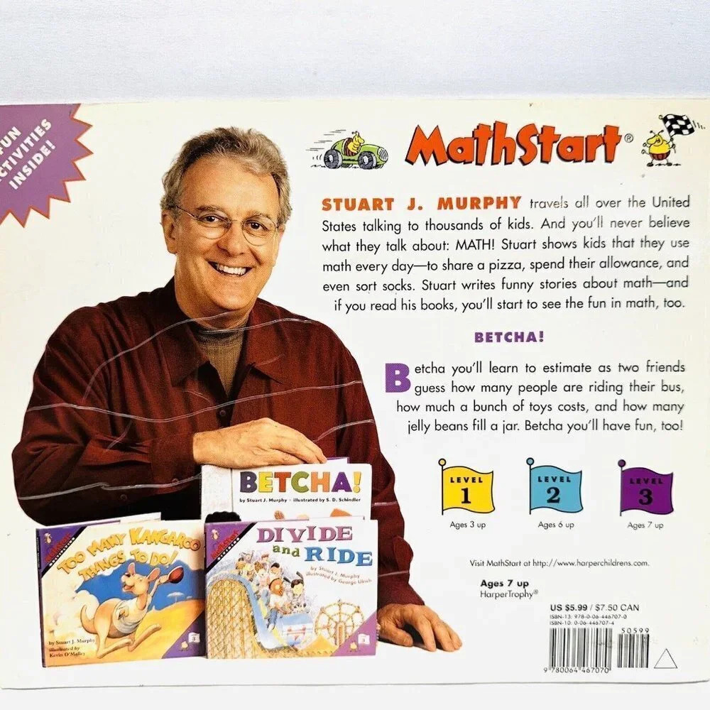 BETCHA! Book MathStart Level 3 Estimating Paperback by Stuart J. Murphy - Picture 2 of 2